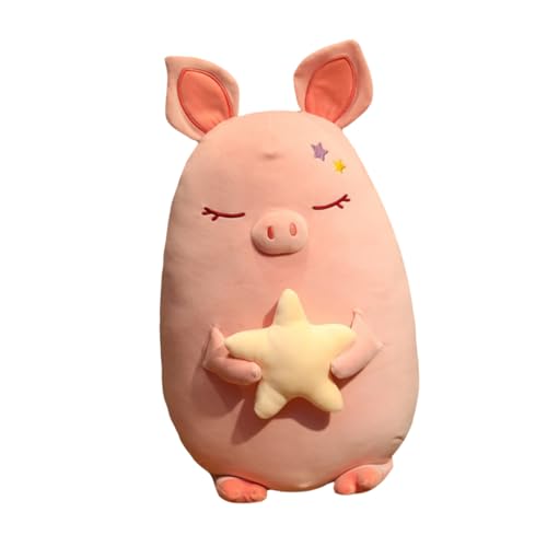 HAWILLOSCH Kinderstern Gefülltes Puppe Plüsch Piggy Toy Home Sofa (45 cm) von HAWILLOSCH