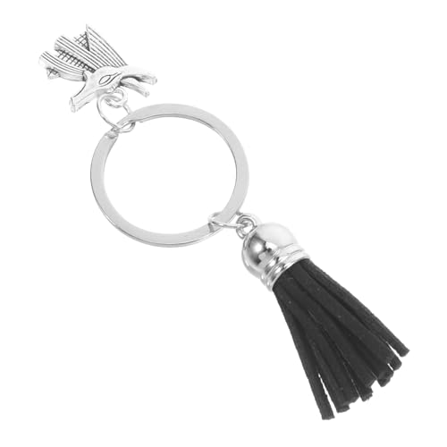 HAWILLOSCH Kreative Alte Ägyptische Anubis Quastel Keychain Einzigartiger Metallanubis -charme Für Schlüsselbeutel Dekorationsbeutel Wallet Schlüsselbund Zubehör von HAWILLOSCH
