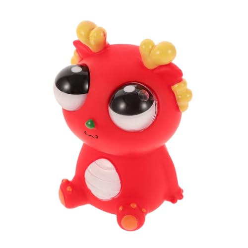 HAWILLOSCH Kreatives Prank Stressabbau Rotes Drachen Squeeze Toy Lustiger Tragbarer Quetschball für Entspannung und Angstlösung von HAWILLOSCH