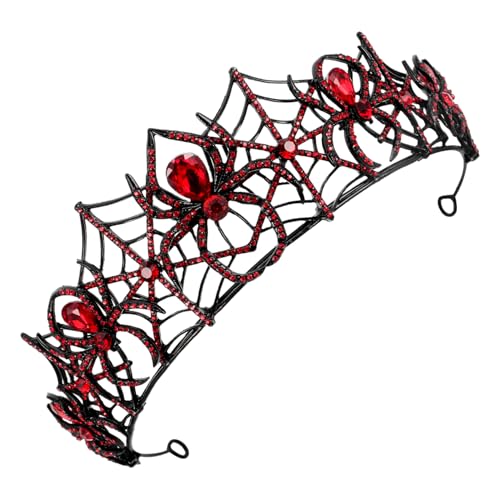HAWILLOSCH Krone Haarschmuck Haarreifen Für Halloween Cosplay-Kopfschmuck Halloween-Spinnennetz-haarbänder Mittelalterliches Zubehör Mittelalterliche Krone Für Männer Partyzubehör Legierung HAWILLOSCH Krone Haarschmuck Haarreifen Für Halloween Cosplay-Kopfschmuck Halloween-Spinnennetz-haarbänder Mittelalterliches Zubehör Mittelalterliche Krone Für Männer Partyzubehör Legierung von HAWILLOSCH