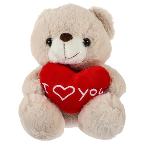 HAWILLOSCH Kuscheliger Plüschbär mit Herz Liebes für Valentinstag Hochzeit und Partys Vielseitiges Stofftier aus Hautfreundlichem Material für Besondere Anlässe HAWILLOSCH Kuscheliger Plüschbär mit Herz Liebes für Valentinstag Hochzeit und Partys Vielseitiges Stofftier aus Hautfreundlichem Material für Besondere Anlässe von HAWILLOSCH