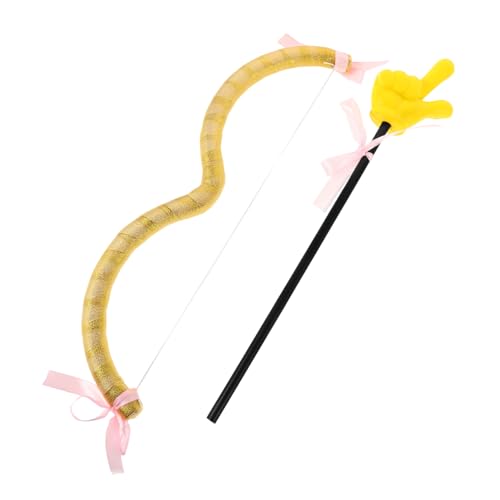 HAWILLOSCH Mini Amor Bogen Set Handheld Amor Kostüm Zubehör Valentinstag Herz Requisite Für Frauen Kinder Halloween Cosplay Zubehör Gelb HAWILLOSCH Mini Amor Bogen Set Handheld Amor Kostüm Zubehör Valentinstag Herz Requisite Für Frauen Kinder Halloween Cosplay Zubehör Gelb von HAWILLOSCH