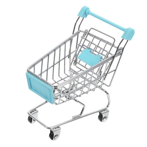 HAWILLOSCH Mini Einkaufswagen Für Miniatur Supermarkt Wagen Aus Ideales Kaufladen Zubehör Für Kleine Supermärkte Leicht Und Handlich Hellblau Kleines Modell HAWILLOSCH Mini Einkaufswagen Für Miniatur Supermarkt Wagen Aus Ideales Kaufladen Zubehör Für Kleine Supermärkte Leicht Und Handlich Hellblau Kleines Modell von HAWILLOSCH