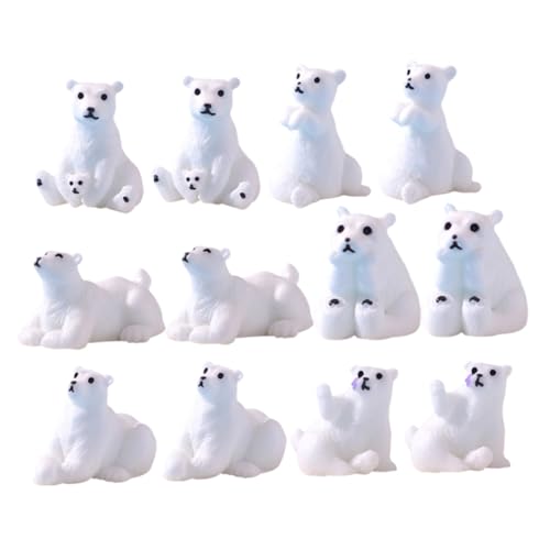 HAWILLOSCH Mini Bär Ornamente 12 stücke Harz Tier Figuren Garten Miniatur Ornament Set HAWILLOSCH Mini Bär Ornamente 12 stücke Harz Tier Figuren Garten Miniatur Ornament Set von HAWILLOSCH