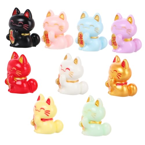 HAWILLOSCH Katzen Figuren Mini Glückskatze Statue Niedliche Miniatur Katzenfiguren Für Bonsai Landschaftsdekoration Mischstile Micro Landschaftsdekorationen Und Glücksbringer Katzenfigur HAWILLOSCH Katzen Figuren Mini Glückskatze Statue Niedliche Miniatur Katzenfiguren Für Bonsai Landschaftsdekoration Mischstile Micro Landschaftsdekorationen Und Glücksbringer Katzenfigur von HAWILLOSCH