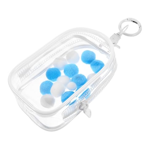 HAWILLOSCH Mini Transparente Puppentasche Robuste Aufbewahrung für Mini Figuren und Sammlerstücke für Schmuck und Actionfiguren mit Praktischem Verschluss und Ball HAWILLOSCH Mini Transparente Puppentasche Robuste Aufbewahrung für Mini Figuren und Sammlerstücke für Schmuck und Actionfiguren mit Praktischem Verschluss und Ball von HAWILLOSCH