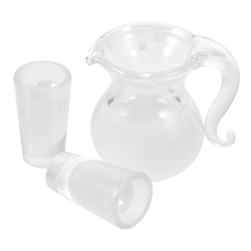 HAWILLOSCH Miniatur Orangensaft Krug Set Für Puppenhaus Miniatur Küche Set Glas Krug Tassen HAWILLOSCH Miniatur Orangensaft Krug Set Für Puppenhaus Miniatur Küche Set Glas Krug Tassen von HAWILLOSCH