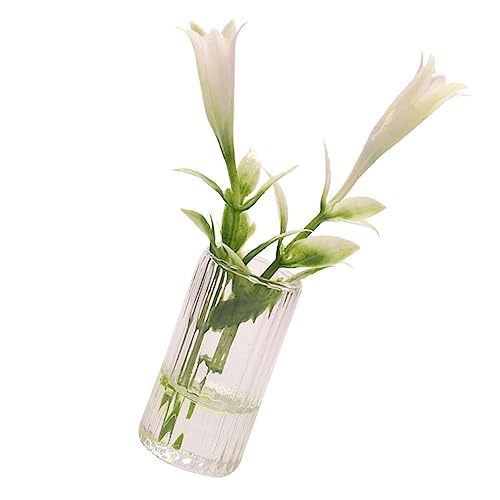 HAWILLOSCH Miniatur Miniatur Vase Mini Blumentopf für Puppenhaus Tischdeko Leichtes Design Langlebig und Realistisch von HAWILLOSCH