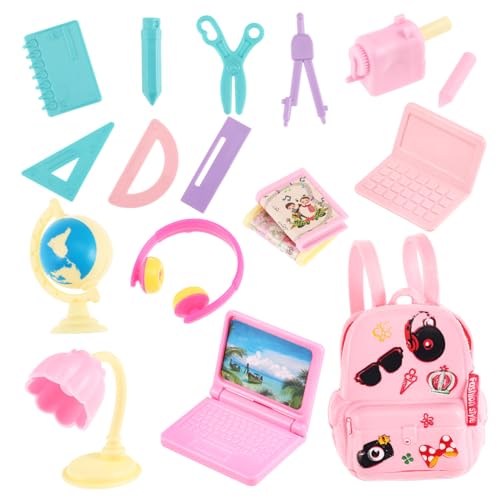 HAWILLOSCH Miniatur Puppenhaus Zubehör Set 18 Teiliges BJD Schulbedarf Set Mit Mini Ranzen Und Schreibwaren PVC Zufällige Farben Für ädchen Ideales Für Puppenliebhaber HAWILLOSCH Miniatur Puppenhaus Zubehör Set 18 Teiliges BJD Schulbedarf Set Mit Mini Ranzen Und Schreibwaren PVC Zufällige Farben Für ädchen Ideales Für Puppenliebhaber von HAWILLOSCH