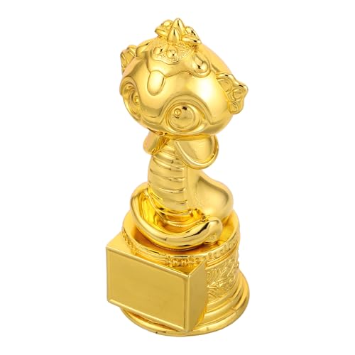 HAWILLOSCH Neujahrstrophäe Schlangen-trophäendekorationen Fußball-trophäe Chinesische Schlangenstatuen Schlangen-trophäenbecher Schlangentrophäe Für Dekorationen Wettkampf-trophäe Golden Harz HAWILLOSCH Neujahrstrophäe Schlangen-trophäendekorationen Fußball-trophäe Chinesische Schlangenstatuen Schlangen-trophäenbecher Schlangentrophäe Für Dekorationen Wettkampf-trophäe Golden Harz von HAWILLOSCH