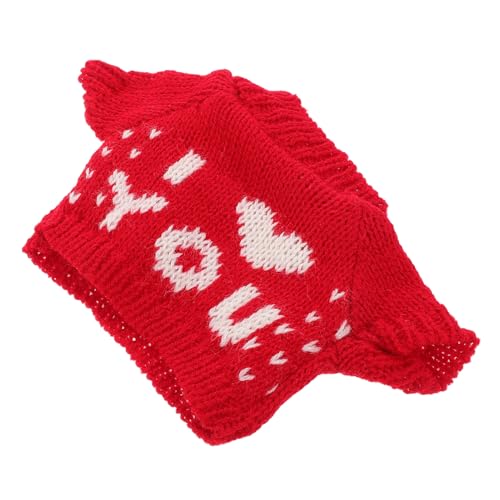 HAWILLOSCH Niedliches Bärenpullover Outfit für Plüschtiere Weiche Baumwoll Kleidung Puppenzubehör für Kuscheltiere für Stofftiere und Tier Plüschpuppen Rot HAWILLOSCH Niedliches Bärenpullover Outfit für Plüschtiere Weiche Baumwoll Kleidung Puppenzubehör für Kuscheltiere für Stofftiere und Tier Plüschpuppen Rot von HAWILLOSCH