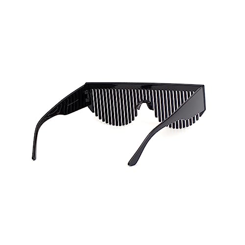 HAWILLOSCH Party Eyeglasses Kreative Comb Design Brille Schwarz für Partys Fasching Festival Lustige Kostümaccessoires und Dekoration von HAWILLOSCH