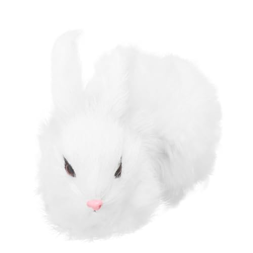 HAWILLOSCH Plüsch Kaninchen Miniatur Figur Weiß Realistisch Gestaltetes Kuscheltier Hase Weiches Simulationstier für Dekoration und Tierparty Leicht und Kompakt Detailreiche Verarbeitung HAWILLOSCH Plüsch Kaninchen Miniatur Figur Weiß Realistisch Gestaltetes Kuscheltier Hase Weiches Simulationstier für Dekoration und Tierparty Leicht und Kompakt Detailreiche Verarbeitung von HAWILLOSCH