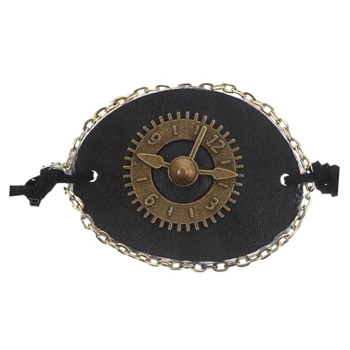HAWILLOSCH Retro Stil Augenklappe aus PU für Piraten Cosplay Dekorative Augenabdeckung für Atmungsaktiv und Leicht Perfektes Halloween HAWILLOSCH Retro Stil Augenklappe aus PU für Piraten Cosplay Dekorative Augenabdeckung für Atmungsaktiv und Leicht Perfektes Halloween von HAWILLOSCH