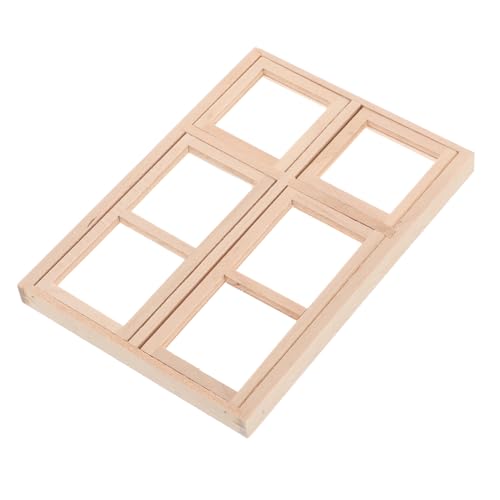HAWILLOSCH Robuste Holzfenster und Türen für DIY Projekte Zubehör für Puppenstuben Kreative Gestaltungsmöglichkeiten für Detailgetreue Szenen HAWILLOSCH Robuste Holzfenster und Türen für DIY Projekte Zubehör für Puppenstuben Kreative Gestaltungsmöglichkeiten für Detailgetreue Szenen von HAWILLOSCH