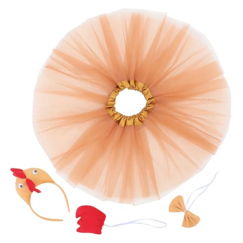 HAWILLOSCH Ostern Elektrische Huhn Kostüm Set Stirnband Und Für Erwachsene Party Outfit von HAWILLOSCH