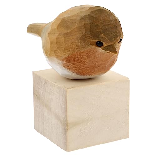 HAWILLOSCH Kleines Holzvogel Dekorationsobjekt Exquisites Niedliches Vogelmodell Aus Für Stilvolle Tischdekoration Und Wohnaccessoires Perfekt Als Oder Für Die Heimische von HAWILLOSCH