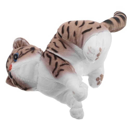 HAWILLOSCH Simulation Cat Plush Toy Lifelike Stoffed Animal Für Wohnkulturweich Für Mädchen Jungen Und Erwachsene Zum Schlafenden Umarmungsausstellung von HAWILLOSCH