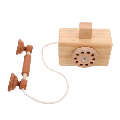 HAWILLOSCH Spielzeugtelefon für kinderspielzeug interaktives Telefon Miniaturmöbel Kindertelefone Dekoratives Telefon aus Holz Vintage-Telefon aus Holz HAWILLOSCH Spielzeugtelefon für kinderspielzeug interaktives Telefon Miniaturmöbel Kindertelefone Dekoratives Telefon aus Holz Vintage-Telefon aus Holz von HAWILLOSCH