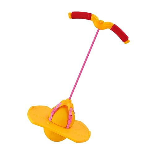 HAWILLOSCH Sprungball mit Griff für Lustiges Sportspielzeug für Outdoor Aktivitäten Praktischer Fitnessball Gelb Grifffarbe Zufällig für Bewegung Zufällige Farbe von HAWILLOSCH