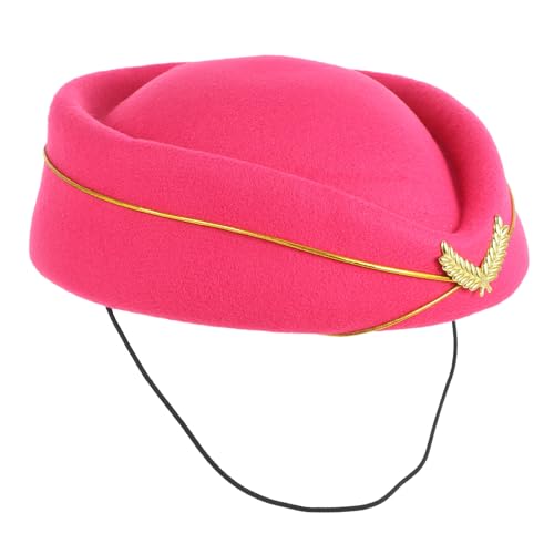 HAWILLOSCH Stewardess Hut für Cosplay und Dekoration Eleganter Damen Airline Leistungshut für Partys Tanzveranstaltungen und Halloween aus Hochwertigem Material HAWILLOSCH Stewardess Hut für Cosplay und Dekoration Eleganter Damen Airline Leistungshut für Partys Tanzveranstaltungen und Halloween aus Hochwertigem Material von HAWILLOSCH
