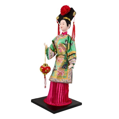 HAWILLOSCH Traditionelle Kleidungpuppen Traditionelle Puppenfigur Handwerk Chinesische Figur Chinesisches Kunsthandwerkskollektible Mondneujahrspuppe Traditionelle Seidenfigur Polyester Green HAWILLOSCH Traditionelle Kleidungpuppen Traditionelle Puppenfigur Handwerk Chinesische Figur Chinesisches Kunsthandwerkskollektible Mondneujahrspuppe Traditionelle Seidenfigur Polyester Green von HAWILLOSCH