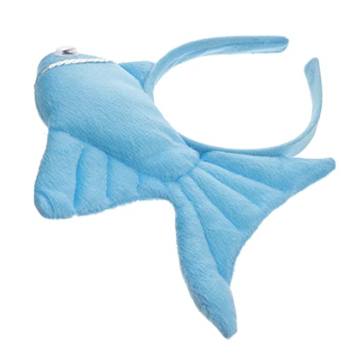 HAWILLOSCH Fisch-Stirnband Groß Hautpflege Haarband Leistung Haarband Tierkopfschmuck Jungen Und Mädchen Halloween von HAWILLOSCH