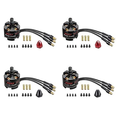 HAWK'S WORK Bürstenloser Motor 2213 935KV, 2-4S Motor für RC Flugzeug Multi Copter DIY Done 450 F550 S500 S550 X525 DJI Phantom Quadcopter (Emax MT2213 CW*2+CCW*2) von HAWK'S WORK