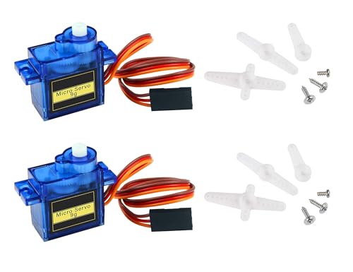 HAXIHA 9G Micro Servo Motor Mini Modellbau Servos,für RC Flugzeug Robot Helicopter Airplane Remote Control,Auto Fahrzeugmodelle Steuerun,Arm Boot Fernbedienungen 2 Stück (Blau) HAXIHA 9G Micro Servo Motor Mini Modellbau Servos,für RC Flugzeug Robot Helicopter Airplane Remote Control,Auto Fahrzeugmodelle Steuerun,Arm Boot Fernbedienungen 2 Stück (Blau) von HAXIHA
