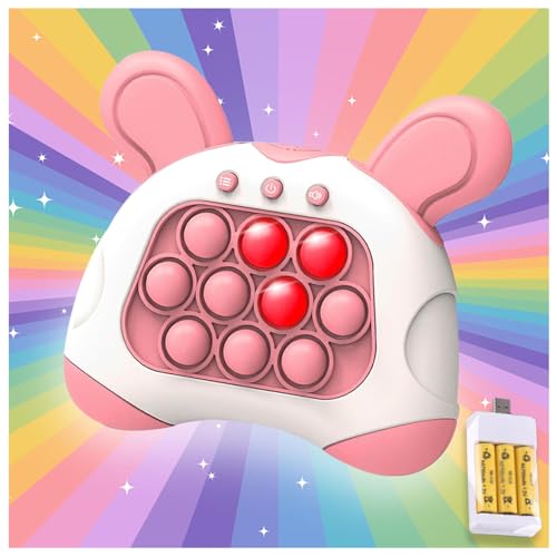Push Bubble Game , Multifunktionales, Tragbares Spielzeug , Pop It Fidget Kommt Mit Akku Und Ladeset , Pop It Fidget , Das Beste Dekompressionsartefakt ,Pink von HAZARA