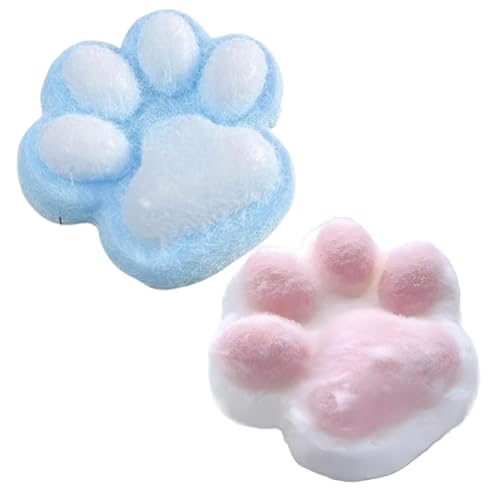 HAZMA 2 Stück Squishy Pfote, Taba Squishy,Katzenpfote Stress Relief Toy, Soft Squeeze Katzenpfote Toys, Montessori Sensorisches Quetschspielzeug Für Autismus Spielzubehör(10Cm) von HAZMA