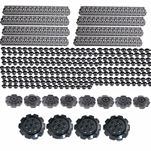 HBBY Technik Ersatzteile Set, Technik Lauffläche Breite Raupenkette Bausatz Klemmbausteine Kompatibel Mit Lego Technic Ersatzteile von HBBY