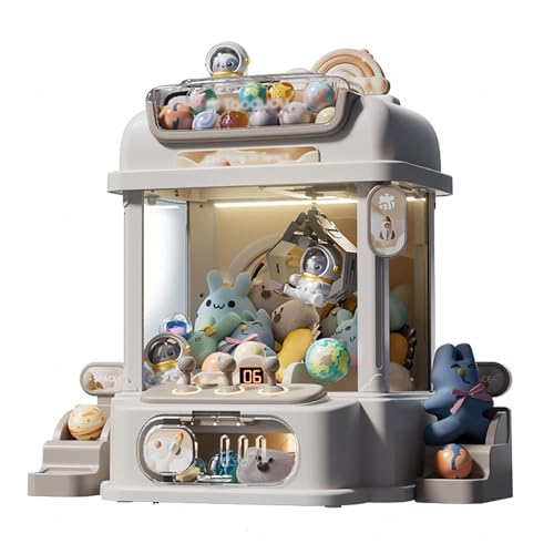 Arcade Automat mit Fernbedienung , Mädchen Spielzeug mit 8 Planeten,2 Pandapuppen,25 Puppen,20 Gashapons Geschenkideen für Kinds im Alter von 4-12 ,White Arcade Automat mit Fernbedienung , Mädchen Spielzeug mit 8 Planeten,2 Pandapuppen,25 Puppen,20 Gashapons Geschenkideen für Kinds im Alter von 4-12 ,White von HBDSMLPL