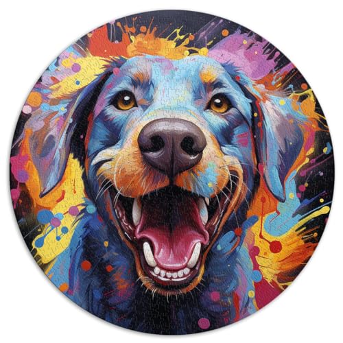1000-teiliges Puzzle, Labrador-Rundpuzzle, für Erwachsene und Kinder, Papppuzzle, Lernspielzeug, Familienspiele. Größe: 67,5 x 67,5 cm 1000-teiliges Puzzle, Labrador-Rundpuzzle, für Erwachsene und Kinder, Papppuzzle, Lernspielzeug, Familienspiele. Größe: 67,5 x 67,5 cm von HBHGYMA