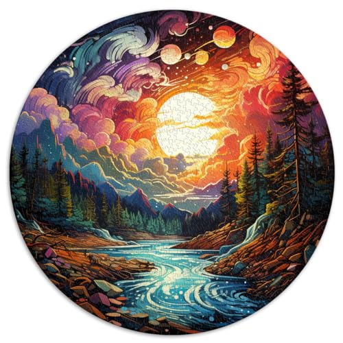 1000-teiliges Puzzle, Morskie Oko, farbenfrohe, runde Puzzles, für Erwachsene und Kinder ab 12 Jahren, Papppuzzle, Familiendekoration, Größe: 67,5 x 67,5 cm 1000-teiliges Puzzle, Morskie Oko, farbenfrohe, runde Puzzles, für Erwachsene und Kinder ab 12 Jahren, Papppuzzle, Familiendekoration, Größe: 67,5 x 67,5 cm von HBHGYMA
