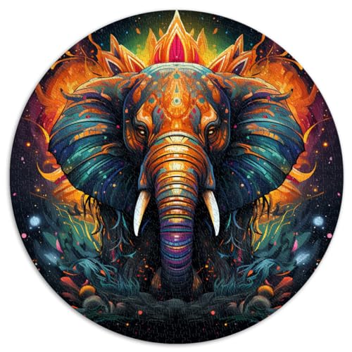 1000-teiliges Puzzle für Erwachsene, Elefanten-Puzzle, buntes Kinderpuzzle, rundes Puzzle für Kinder, für Erwachsene und Kinder, Papppuzzle, luxuriöses buntes Puzzle als Geschenk. 1000-teiliges Puzzle für Erwachsene, Elefanten-Puzzle, buntes Kinderpuzzle, rundes Puzzle für Kinder, für Erwachsene und Kinder, Papppuzzle, luxuriöses buntes Puzzle als Geschenk. von HBHGYMA