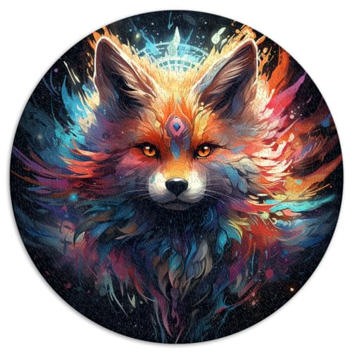 1000-teiliges Puzzle für Erwachsene, Fox Creative, runde Puzzles, für Erwachsene und Kinder ab 12 Jahren, Kartonpuzzles, Puzzles für Erwachsene, Geschenke, Größe: 67,5 x 67,5 cm 1000-teiliges Puzzle für Erwachsene, Fox Creative, runde Puzzles, für Erwachsene und Kinder ab 12 Jahren, Kartonpuzzles, Puzzles für Erwachsene, Geschenke, Größe: 67,5 x 67,5 cm von HBHGYMA