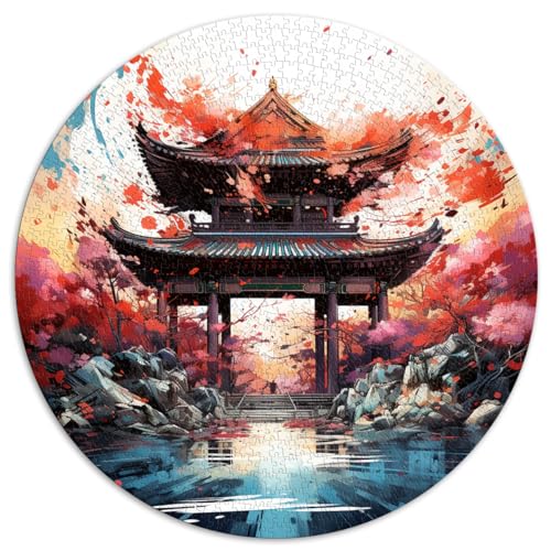 1000-teiliges Puzzle für Erwachsene, Shinto-Schrein, farbenfrohes rundes Puzzle für Kinder, für Erwachsene und Kinder ab 12 Jahren, Kartonpuzzle, Heimdekorations-Puzzle, Größe: 67,5 x 67,5 cm 1000-teiliges Puzzle für Erwachsene, Shinto-Schrein, farbenfrohes rundes Puzzle für Kinder, für Erwachsene und Kinder ab 12 Jahren, Kartonpuzzle, Heimdekorations-Puzzle, Größe: 67,5 x 67,5 cm von HBHGYMA