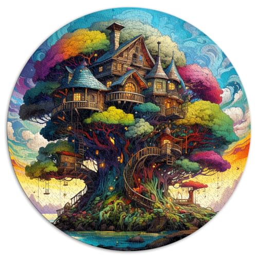 Puzzle Erwachsene 1000 Teile, Natur-Fantasie-Baumhaus-Puzzle Kinder, rundes Puzzle Erwachsene und Kinder ab 12 Jahren, Kartonpuzzle, Spielspielzeug Erwachsene, Familienpuzzle, Geschenk, Puzzle Erwachsene 1000 Teile, Natur-Fantasie-Baumhaus-Puzzle Kinder, rundes Puzzle Erwachsene und Kinder ab 12 Jahren, Kartonpuzzle, Spielspielzeug Erwachsene, Familienpuzzle, Geschenk, von HBHGYMA