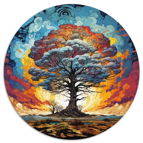 Puzzle für Erwachsene 1000 Teile, einsamer Baum, rundes Puzzle für Kinder, für Erwachsene und Kinder ab 12 Jahren, Kartonpuzzle, Spielzeug-Wanddekoration. Größe: 67,5 x 67,5 cm Puzzle für Erwachsene 1000 Teile, einsamer Baum, rundes Puzzle für Kinder, für Erwachsene und Kinder ab 12 Jahren, Kartonpuzzle, Spielzeug-Wanddekoration. Größe: 67,5 x 67,5 cm von HBHGYMA