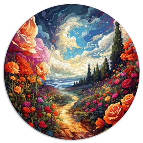HBHGYMA, 1000-teiliges Blumig Puzzle, Rund, Scenic, für Erwachsene und Kinder ab 12 Jahren HBHGYMA, 1000-teiliges Blumig Puzzle, Rund, Scenic, für Erwachsene und Kinder ab 12 Jahren von HBHGYMA