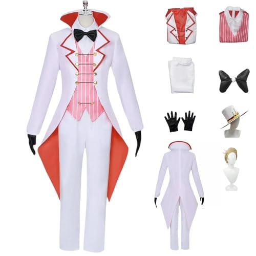 Cosplay Kostüme Charakter Hazbin Hotel Lucifer Fancy Dress Up Uniform Outfits für Erwachsene Komplettset Halloween Karneval Party Cosplay Kostüme Charakter Hazbin Hotel Lucifer Fancy Dress Up Uniform Outfits für Erwachsene Komplettset Halloween Karneval Party von HBQC