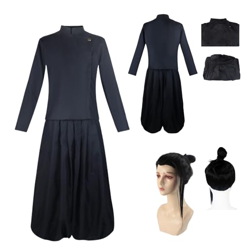 HBQC Anime Cosplay Kostüm Jujutsu Kaisen Mahito Jogo Set Perücke Set Erwachsener Halloween Karneval Party von HBQC