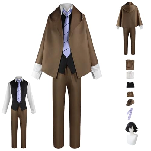 HBQC Anime Rollenspiel Kostüm Bungo Stray Dogs' Edogawa RampocospIay Kostüm Komplettset Perücken Kostüm Erwachsene Fashion Halloween Karneval Party Dress-up HBQC Anime Rollenspiel Kostüm Bungo Stray Dogs' Edogawa RampocospIay Kostüm Komplettset Perücken Kostüm Erwachsene Fashion Halloween Karneval Party Dress-up von HBQC