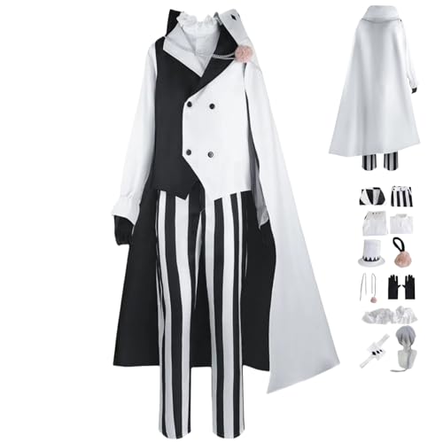 HBQC Anime Rollenspiel Kostüm Bungo Stray Dogs' Nikolai GogolcospIay Kostüm Komplettset Perücken Kostüm Erwachsene Fashion Halloween Karneval Party Dress-up von HBQC