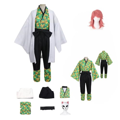 HBQC Anime Rollenspiel Kostüm 'Demon Slayer' Sabito cospIay Kostüm Komplettset Perücken Kostüm Erwachsene Kostüm Halloween Karneval Party HBQC Anime Rollenspiel Kostüm 'Demon Slayer' Sabito cospIay Kostüm Komplettset Perücken Kostüm Erwachsene Kostüm Halloween Karneval Party von HBQC