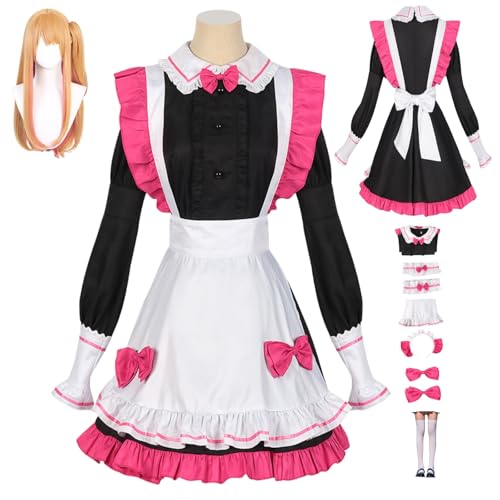 HBQC Anime Rollenspiel Kostüm Ich will deine PancreasHoshino RumicospIay Komplettset Perücken Erwachsene Fashion Halloween Karneval Party Dress-up von HBQC