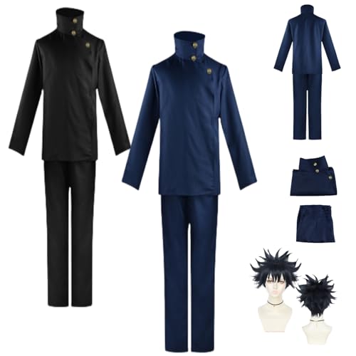 HBQC Anime-Rollenspiel-Kostüm Jujutsu Kaisen'Fushiguro Megumi'cos KostümfürPerücken Kostüm für Erwachsene Halloween-Karneval-Party-Kostüm HBQC Anime-Rollenspiel-Kostüm Jujutsu Kaisen'Fushiguro Megumi'cos KostümfürPerücken Kostüm für Erwachsene Halloween-Karneval-Party-Kostüm von HBQC