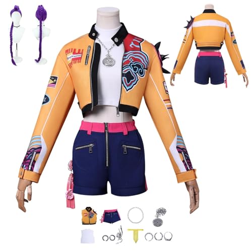HBQC Anime-Rollenspiel-Kostüm KPop Demon Hunters Rumi cosplay für Perücken-für Erwachsene, Halloween-Karneval-Party HBQC Anime-Rollenspiel-Kostüm KPop Demon Hunters Rumi cosplay für Perücken-für Erwachsene, Halloween-Karneval-Party von HBQC