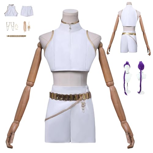 HBQC Anime-Rollenspiel-Kostüm KPop Demon Hunters Rumi cosplay für Perücken-für Erwachsene, Halloween-Karneval-Party HBQC Anime-Rollenspiel-Kostüm KPop Demon Hunters Rumi cosplay für Perücken-für Erwachsene, Halloween-Karneval-Party von HBQC